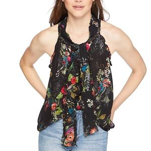 •Parker• Allie Floral Silk Blend Top
